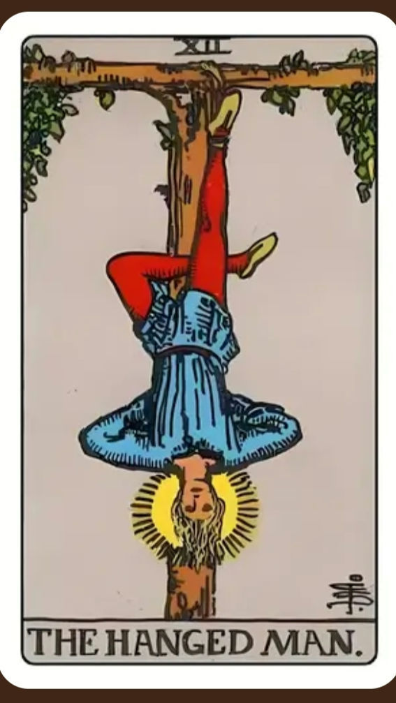 Today's daily Tarot card
The Hanged Man — Today you might feel stuck both mentally and emotionally. So you're not able to decide right things in this moment. Something is coming to your life but it's not now.  You may be delayed in something today. So keep your patience and if you're feeling stuck to much then you can ask someone for advice
