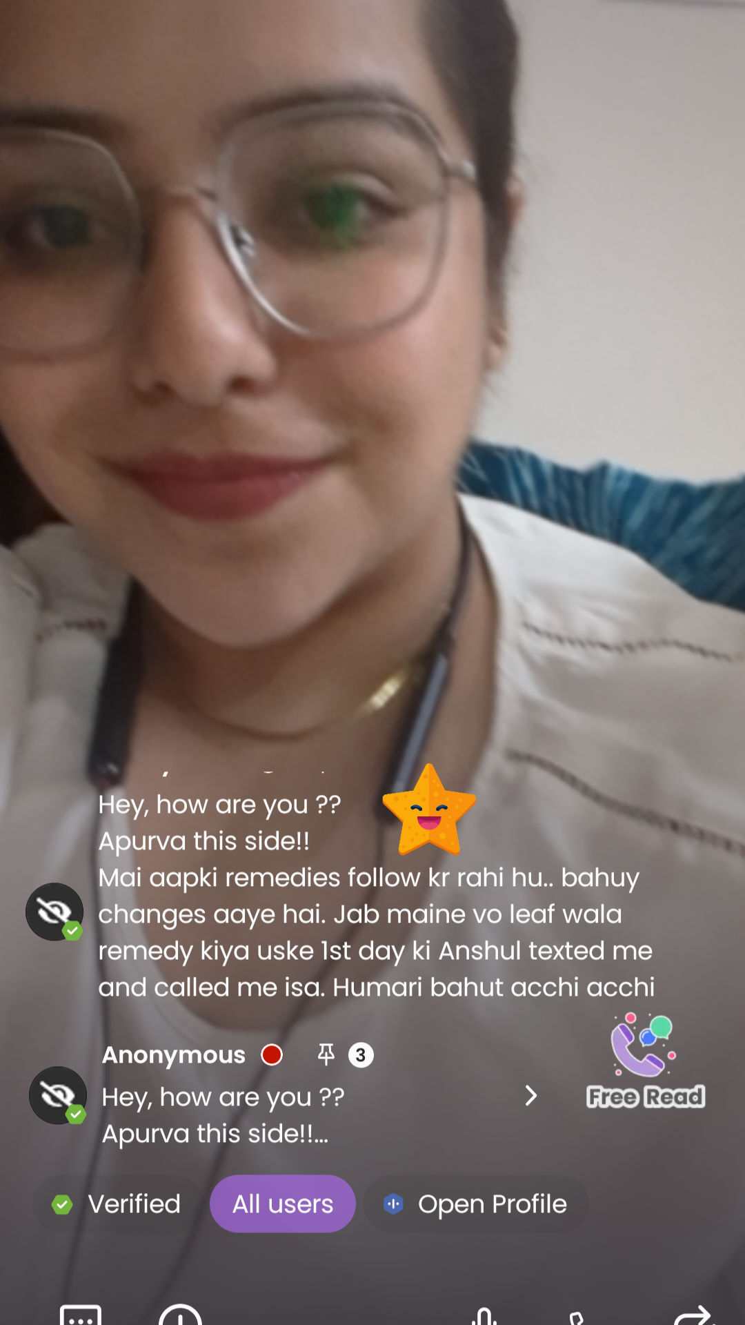 Apurva was one of you and she decided to bring change in his relationship patterns performing remedies with 💯 believe, she simply matched his frequency to his desire's frequency and law of attraction activates.
to learn this simple yet effective technique join my live sessions at your convenience and connect on call.
1st session :- 2PM -5PM IST
2nd session :- 12AM-4AM IST
See you at the session, till that time keep smiling, universe is watching you🌻🌈😊