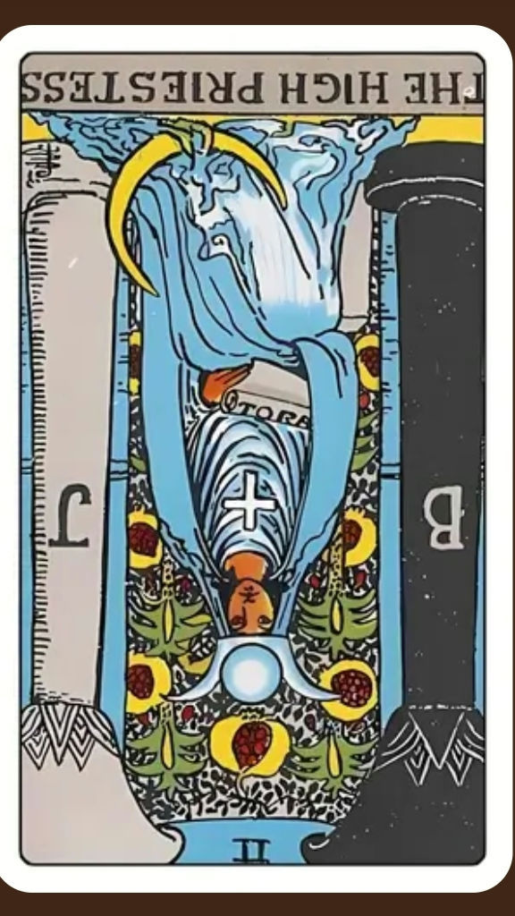 Today's Daily Tarot Card 

The High Priestess (Reversed)— Today you'll show lots of emotions to someone who doesn't deserve your emotions even you. Today you can't able to control your emotions. If you're trusting someone as your partner or lover you shouldn't trust them blindly and show your emotions. Because they or maybe someone whom you trusting to much, they are going to keep something secret behind you. Today you need to listen your inner voice over their words . Today your intuition, your inner voice will be block. So here is some tips for you....

Tips — You have to do third eye Chakra meditation for your intuition, inner voice.  You can also do Clam meditation for Clam yourself , Breathing exercise and you can listen Tibetan Bell for your Healing

 