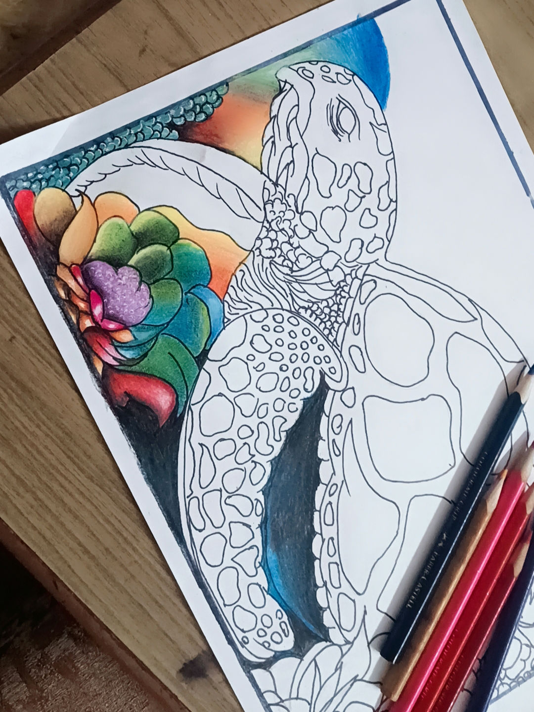  Today after 4/5 year I grab my colours and pencil and try to draw again. it is so relaxing and peaceful. it heals me from inside and my inear child is so satisfied. Drawing or sketching is my first love and favourite time pass for me . from last 3/4 hr I work on this 😅
once it will complete I definitely share it with you again bcz. itz take too much time 