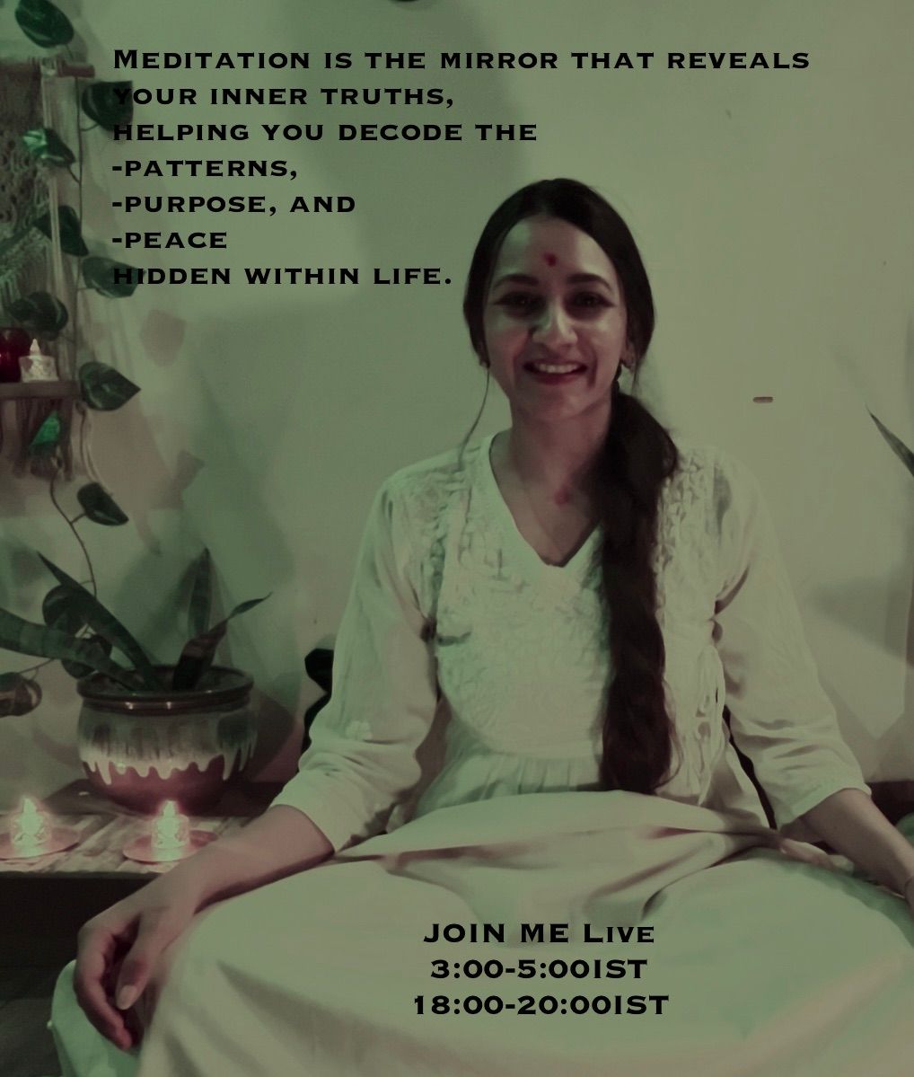 🧘‍♀️ **Decoding Life Through Meditation** 🧘‍♂️

Life doesn’t come with a manual—but it comes with *you*.

Beneath the noise of the mind and the chaos of the world, there’s a quiet intelligence that holds all your answers.
Meditation is not about escaping life—it’s about *understanding* it.

Every time you sit in silence, you begin to see:

✨ Why certain patterns repeat
✨ Where your emotions really come from
✨ What your soul is trying to express
✨ How your fears are shaping your choices
✨ And most of all—who you truly are beyond all labels

Through the stillness of meditation, life starts to make sense—not because it changes, but because *you* begin to see clearly.

Your breath becomes the bridge.
Your awareness becomes the light.
And your presence becomes the guide.

Meditation isn’t a luxury—it’s the lost language of your inner world.

🌀 *Decode life, not by overthinking, but by deep listening.*
Everything you seek is already within.

\# # # # # # # # # # # # 
