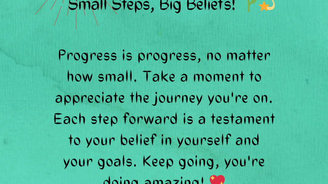 Keep going You're doing amazing ✨

Taking the first step is usually the hardest part of the journey.

It does not matter how slowly you go as long as you do not stop.” –

As long as you keep working on getting better and you’re trying and doing the best you can, you will get there eventually.

All you have to do is keep going and trust that you’ll either make progress with the path you’re on, or you might change course a little and adjust as you go. But from there, you keep going too.

Mindset by Meenal 

# # # # 