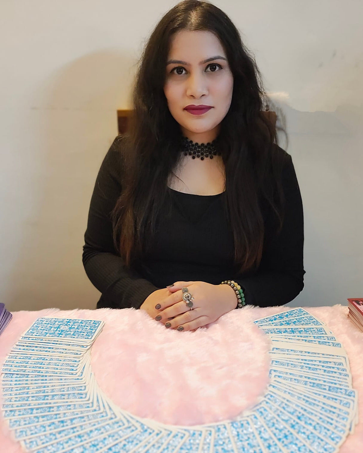 Hi Everyone, 
My name is Radhika Sharma, I am a Tarot card reader, a manifestation coach, a remedy expert and do crystal healing from last 2 years. I offer intuitive Tarot readings to help you find clarity, guidance, and empowerment on your life's journey. Whether you're seeking answers in love, career, or personal growth, my readings provide insight into your path ahead. Let’s unlock your inner wisdom together. 🌙💫