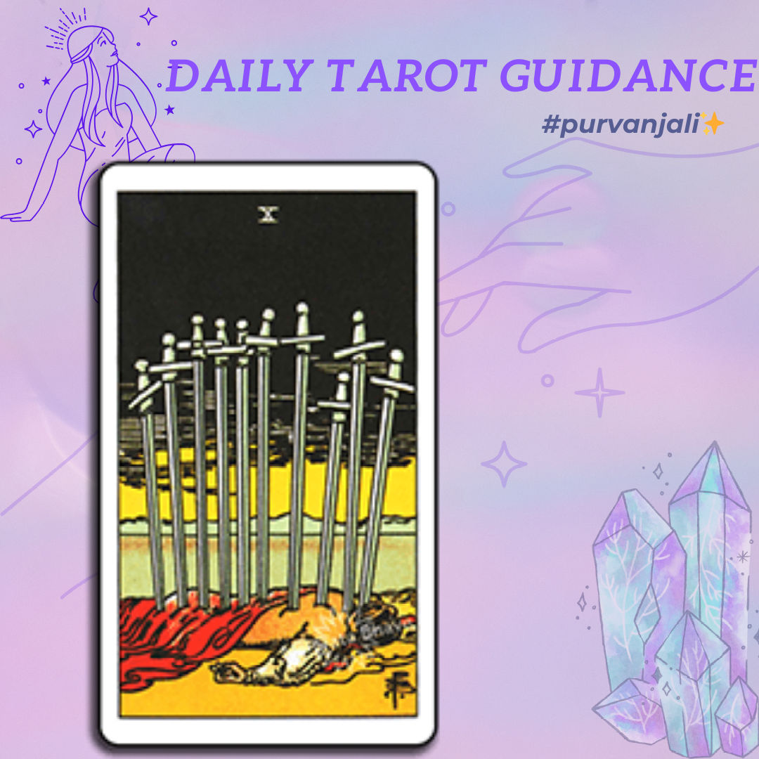 # #

⚔️🔮 Ten Of Swords 🔮⚔️ 
Mysterious moon may bring some mood swings today.   A day to reflect and meditate if you’re going through those moods. Some hidden issues may come up for resolution now. You may discover the truth about a relationship. Intuition and psychic gifts are enhanced. The moon says trust your instincts.

#
#
#
# # # #
# # #
# # #
# #
#tarotnumero
#tarotcardreader #tarotreader #spiritualawakening #spiritguides
#tarotcardreading #spirituality #healing
#energyhealing #tarotcards #tarotcommunity
#tarotreadersofinstagram #tarotahmedabad