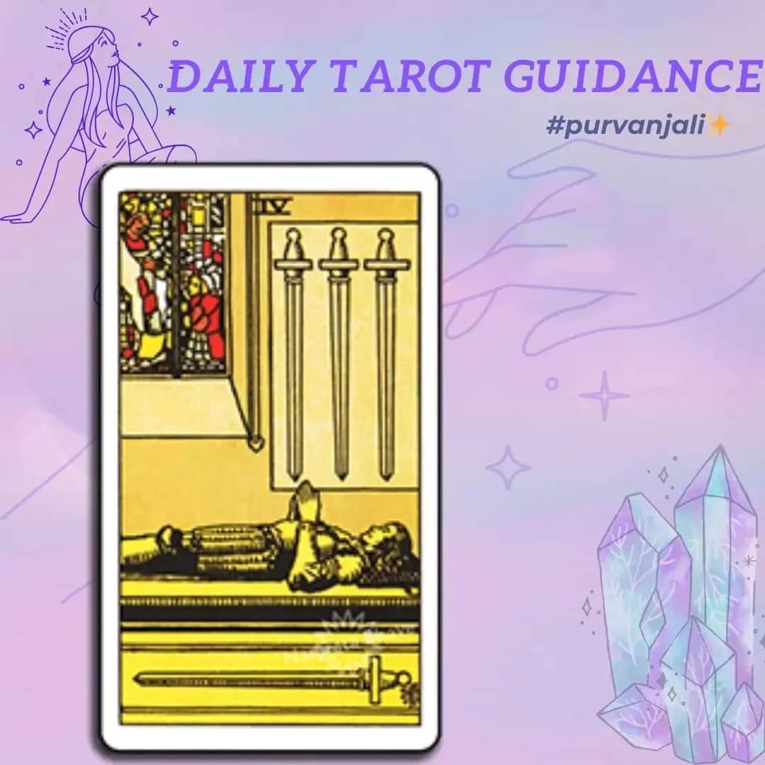 # #

🔮✨ Four of Swords✨ 🔮
A rest day card! Take it easy if you can. If recovering from an illness you still need rest. Meditation and self reflection is important today. Things may not move much today so if expecting something to move forward at work, it may take some more time. 

#
#
#
# # # #
# # #
# # #
# #
#tarotnumero
#tarotcardreader #tarotreader #spiritualawakening #spiritguides
#tarotcardreading #spirituality #healing
#energyhealing #tarotcards #tarotcommunity
#tarotreadersofinstagram #tarotahmedabad
