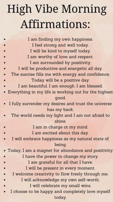 Each and every day is a new beginning of your life. Start your day with positive affirmations.✨