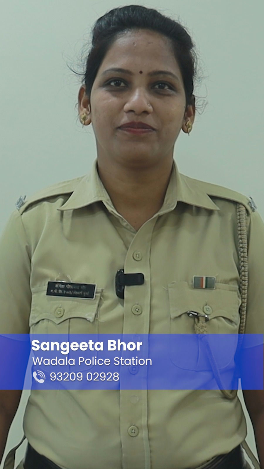 Meet our Khakitali Sakhee - Sangeeta. 

Whenever you feel unsafe, your friend is a call away. Save her contact number right away.