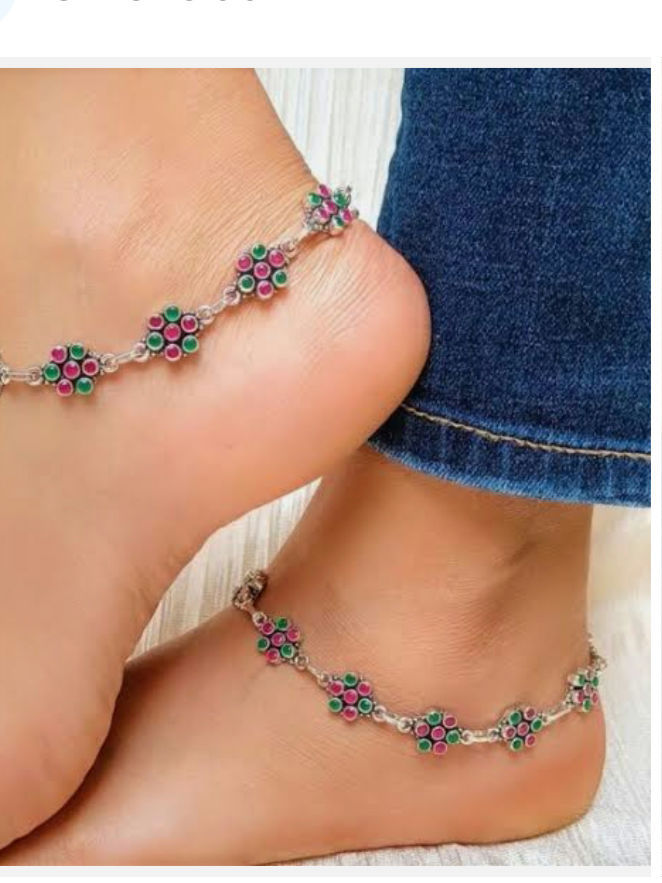 How many of you wear Anklets 

Ankles play a crucial role in providing stability and balance for women. Strong and flexible ankles contribute to proper posture, reducing the risk of falls and injuries. Additionally, well-supported ankles are essential for various physical activities, including exercise and sports, promoting overall health and well-being.