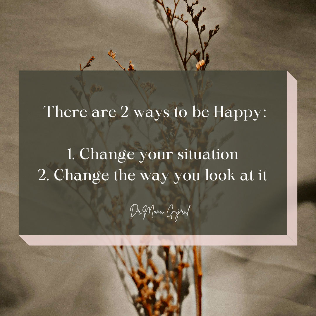 Happiness is something everyone is seeking, but few realize that it is in your power to create it every single day.

The power to change your mindset in every situation is the key, when you can't change the situation.

# # # # #