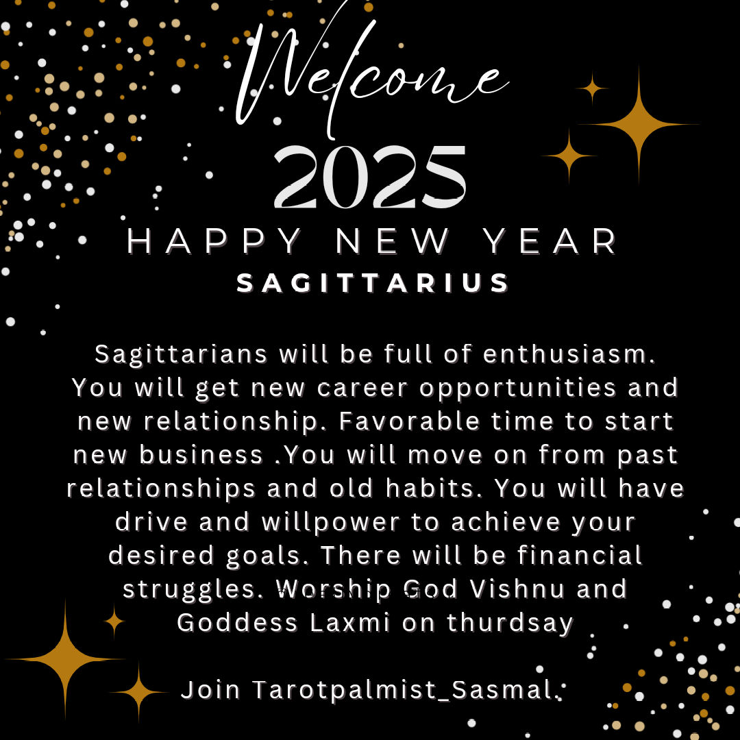 Sagittarius 2025 Horoscope ✨ 
@ @ @ @ @ @ 