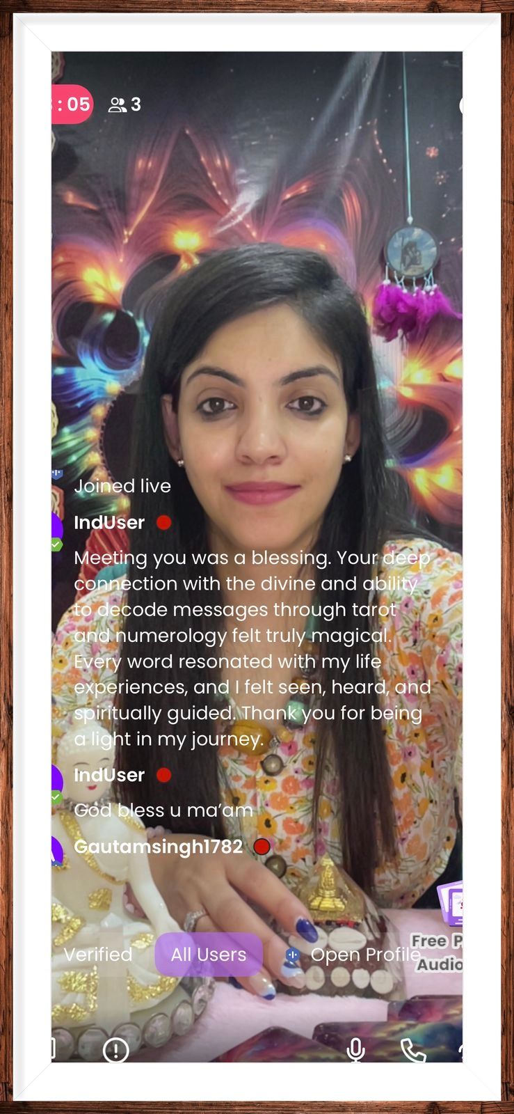 Respect is earned…. Honesty is appreciated…. Trust is gained….Loyalty is returned….. I am grateful for the abundance in my life…. Thank you Coto 💚🧿♥️💃🎖️ feeling blessed for this transformation in my life by helping n guiding beautiful souls around me 🙏🙏
Come and join my Live Session
Timings - 11-1 Morning session
11-1 Evening session
Wednesday off
@CosmicNumeroTarott_CDhir
@Cosmicsecretsbychetnaa
@Expert_Support_Team