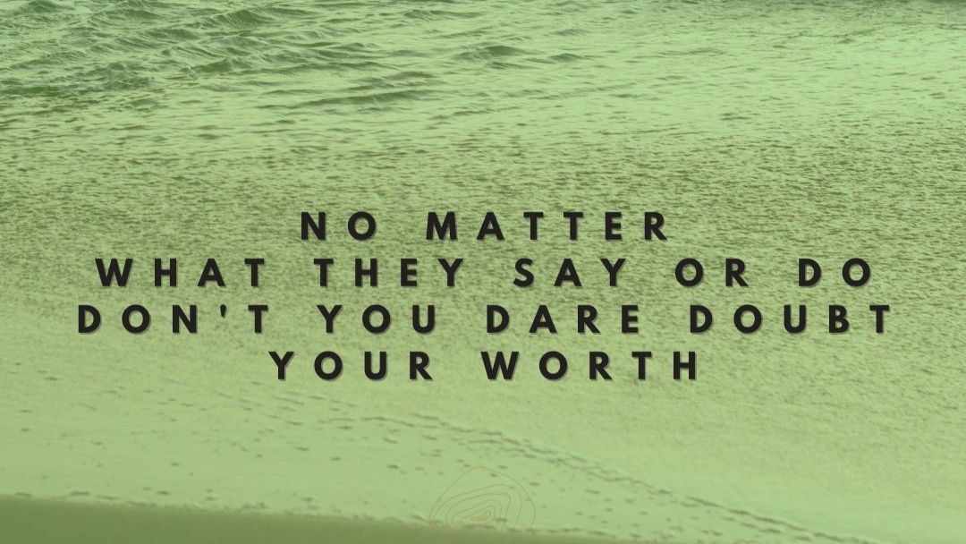 "Unbreakable Confidence: Never Doubt Your Worth"

Your worth is not determined by the opinions, judgments, or actions of others. 
No matter what people say or do, never allow their words or behavior to diminish your sense of value. 

You are worthy just as you are, and that worth is unchangeable, unbreakable, and entirely yours to hold.

External voices can sometimes try to overshadow our inner light, making us question our abilities, appearance, or even our very existence. 

But the truth is, your value doesn't fluctuate based on someone else's perception. 
It's time to silence the noise, stand firm, and trust in the greatness within you. 

Doubt is an illusion created by the world around you—don’t let it infiltrate the unshakeable foundation of self-worth that resides within.

When you own your worth, you take back control of your narrative. 
You stop seeking validation from others and start embracing the power of self-acceptance. 

Trust yourself, honor your journey, and always remember: you are more than enough.

Mindset by Meenal 

# # # # # # # # # #
#
#