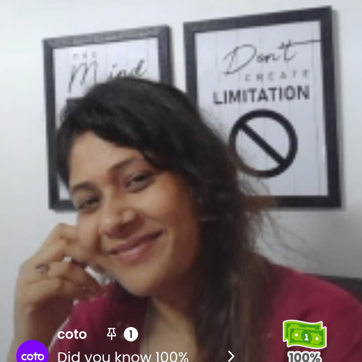 Thank you so much mam for always understanding, supporting, motivating and caring for me 🙏🌸❤️ such a sweetheart you're 😘 itni cute smile hai 😁🤗🤭 god bless you ☘️✨