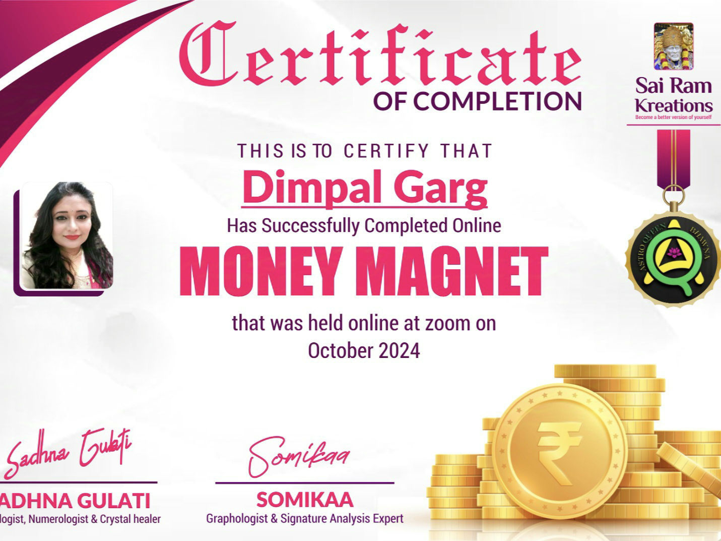 yes! money magnet therapy is a amazing therapy..when We will be doing this therapy with universe... you will achieve abundance, harmony and prosperity in your life.. let's come with me and make your Life easy and anxiety free guys🧿🧬💲💸💰💲💸💰💵 #  #  #  #  #  #  #  # 