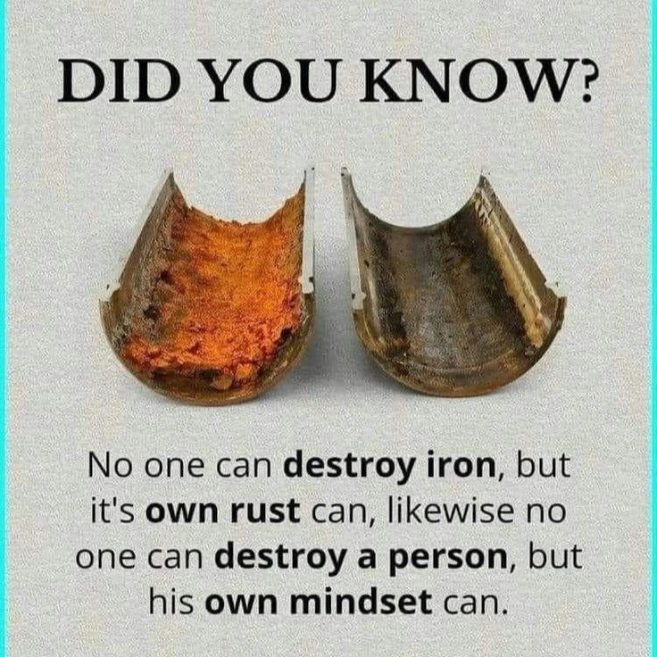 We have the power to build ourselves and we also have the power to destroy ourselves. Sometimes, our environment is not very favourable but in that case, we may go in search of a favourable environment. As a child, it is difficult to attain that but as an adult we definitely can. But, first it's important to recognise the problem that is happening with us and how our own doing, is enhancing the problem even further


# # # 