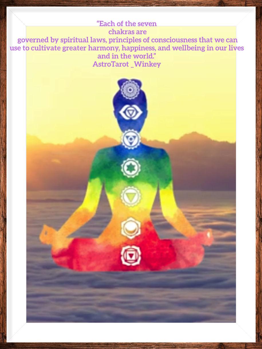 “Each of the seven chakras are governed by spiritual laws, principles of consciousness that we can use to cultivate greater harmony, happiness, and wellbeing in our lives and in the world.” #  #  # 